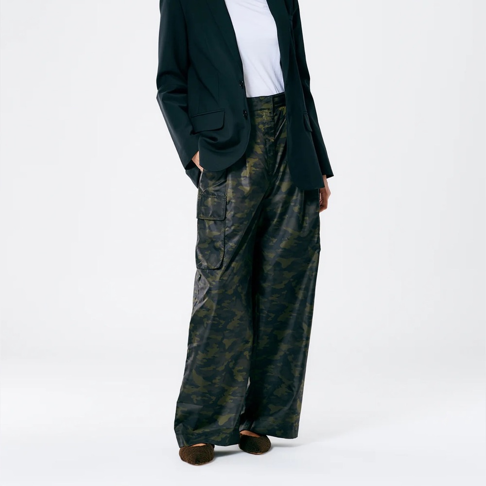 Tibi Tech Camouflage Cargo Stella Pant Size 12